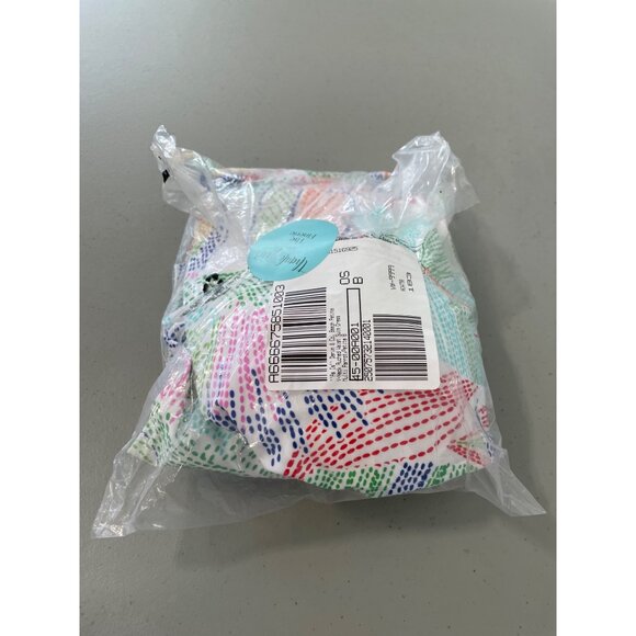 Denim and Co Beach Petite V Neck Ruched Waist Swim Dress Size 8P Multi Parrot - Picture 9 of 10